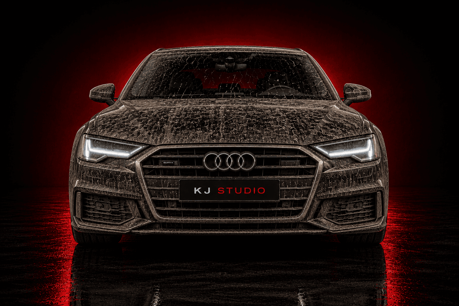 Tiszta és szennyezett Audi A6 összehasonlítása